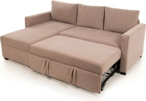 Γωνιακός Καναπές Κρεβάτι Μινκ KADO 153x236x90