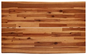 vidaXL Τραπεζαρία με Live Edge 110x70x75 εκ. από Μασίφ Ξύλο Ακακίας