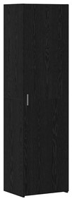 vidaXL Highboard Μαύρη δρυς 50 x 42.5 x 185 εκ. Επεξεργασμένο ξύλο