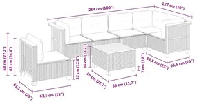 ΣΑΛΟΝΙ ΚΗΠΟΥ ΣΕΤ 7 ΤΕΜ. ΜΠΕΖ ΣΥΝΘΕΤΙΚΟ ΡΑΤΑΝ ΜΕ ΜΑΞΙΛΑΡΙΑ 3261877