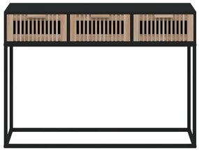 ΤΡΑΠΕΖΙ ΚΟΝΣΟΛΑ ΜΑΥΡΟ 105X30X75 ΕΚ ΕΠΕΞΕΡΓΑΣΜΕΝΟ ΞΥΛΟ / ΣΙΔΗΡΟΣ 352107