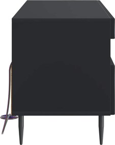 vidaXL Ντουλάπα LED Τηλεόρασης HAARLEM 81 x 35 x 43 εκ. Μαύρο