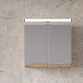 Royal Bath Mirror Walnut 60 - Καθρέπτης μπάνιου με ντουλάπι (60x60x14)