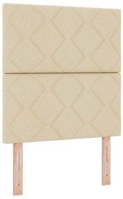 vidaXL Κεφαλάρι Κρεμ 80 cm ύφασμα