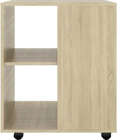 vidaXL Ντουλάπι Τροχήλατο Sonoma Δρυς 60x53x72 εκ. Επεξ. Ξύλο