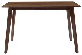 Τραπέζι Benson pakoworld MDF σε καρυδί απόχρωση 120x75x75εκ