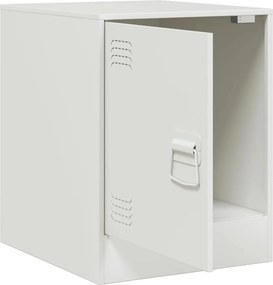 vidaXL Κομοδίνα 2 τεμ. Λευκό 34,5 x 39 x 44 εκ. από Χάλυβα