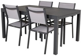 Σετ Τραπέζι και καρέκλες Dallas 3573, Μέταλλο, Μέταλλο, Ύφασμα | Epipla1.gr