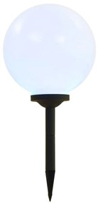 Φωτιστικά Μπάλες Εξωτερικού Χώρου Ηλιακά 2 τεμ. LED 30 εκ. RGB - Λευκό