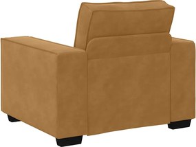 vidaXL Πολυθρόνα Καφέ Βελούδινη 100 x 78 x 84 εκ.