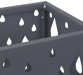 vidaXL Σχέδιο & βάση αποθήκευσης Ανθρακί 15.5 x 15.5 x 49 εκ Ατσάλι