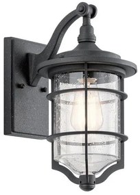 Φανάρι Απλίκα Φωτιστικό Τοίχου 1xE27 Μαύρο IP44 34cm Royal Marine KL-ROYAL-MARINE2-S Elstead Lighting KL-ROYAL-MARINE2-S Μαύρο