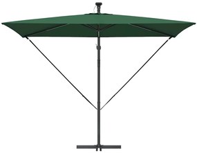 vidaXL Ομπρέλα Cantilever Banana Πράσινο 294 x 200 x 254 εκ.