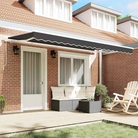 vidaXL Σκηνίτσα Αναδιπλούμενη Ανθρακί 350 x 200 cm ύφασμα