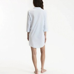 Νυχτικό με ρίγες, από καθαρό βαμβακερό ζέρσεϊ