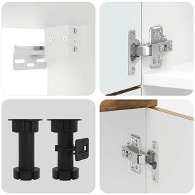 vidaXL Σετ Ντουλάπια Κουζίνας 7 Τεμαχίων Lucca Επεξεργασμένο Ξύλο