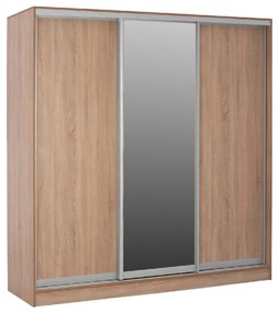 ΝΤΟΥΛΑΠΑ 3ΦΥΛΛΗ ΣΥΡΟΜΕΝΗ ΜΕ ΚΑΘΡΕΠΤΗ SONAMA OAK HM2435  200X60X210Υεκ