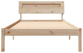vidaXL Σκελετός Κρεβατιού Καφέ 100 x 200 cm Μασίφ ξύλο πεύκου