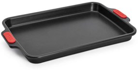 Ταψί Αντικολλητικό Ορθογώνιο Let's Bake! WB06 33x23x2,5cm Black-Red Woll Steel,Aluminum