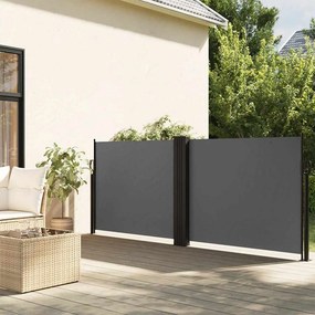 vidaXL Σκίαστρο Πλαϊνό Συρόμενο Ανθρακί 120 x 600 εκ.