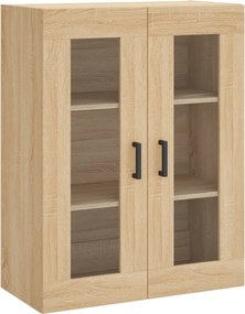 vidaXL Ντουλάπι Sonoma δρυς 69,5 x 34 x 180 εκ. από Επεξεργασμένο Ξύλο