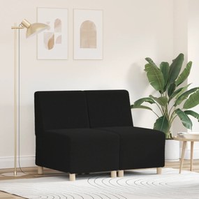 vidaXL Καθίσμα Σαλονιού 2 pcs Μαύρο 55 x 74 x 82 εκ. Βελούδο