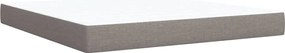 vidaXL Κρεβάτι Boxspring με Στρώμα Taupe 180x200 εκ. Υφασμάτινο