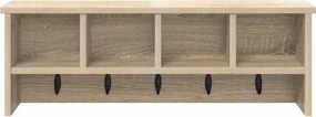 vidaXL Τοίχου Κρεμάστρα Δρύς Sonoma 75 x 16 x 26 εκ