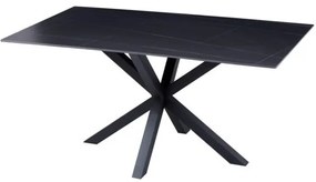 ΤΡΑΠΕΖΙ ΣΑΛΟΝΙΟΥ HM9470.04 BLACK MARBLE-ΜΑΥΡΗ ΜΕΤΑΛ.ΒΑΣΗ 120x60x45,5Yεκ.