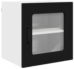 vidaXL Ραφιέρα τοίχου LUCCA 2 pcs Μαύρο 40 x 31 x 40 εκ.