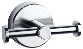 Άγκιστρο Μπάνιου Διπλό Moderno 2222 7,5x4,5x6cm Chrome Karag Stainless Steel