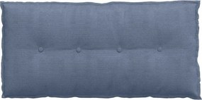 vidaXL Μαξιλάρι Πλάτης Μπλε 100 x 50 cm Υφασμάτινο Κορντουρά