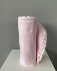 Κουβέρτα Polar Fleece Λευκό Κοπτοράπτη Eazy Καναπέ (127x152cm) Ροζ