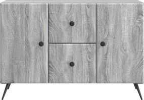 VidaXL Πλαϊνό γραφείο με συρτάρι Γκρι Sonoma 89 x 34,5 x 60 εκ.