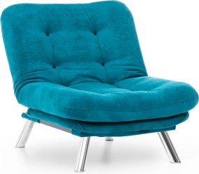 Πολυθρόνα Πετρόλ Πράσινο MISA SOLO 105x88x90