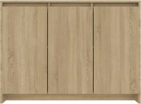 vidaXL Μπουφές Sonoma Δρυς 102x33x75 εκ. Επεξεργασμένο Ξύλο