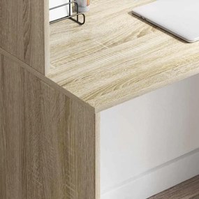 VidaXL Γραφείο Δρύς Sonoma 102 x 50 x 124 cm Επεξεργασμένο Ξύλο