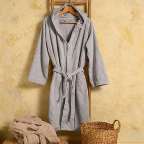 Μπουρνούζι Ενηλίκων Βαμβακερό XXLarge Bloom Silver Melinen 20003859