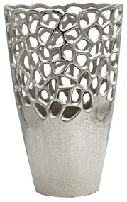 Μεταλλικό Βάζο FL8852 Fylliana Ασημί 24x14x39 εκ. 24x14x39 εκ.
