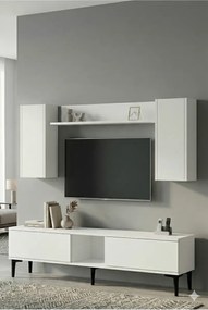 Stewehome Σετ έπιπλο τηλεόρασης με ράφι 150x30x41 cm