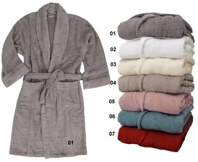 Μπουρνούζι Σμόκιν με Γιακά ANNA RISKA SPA 4 Linen