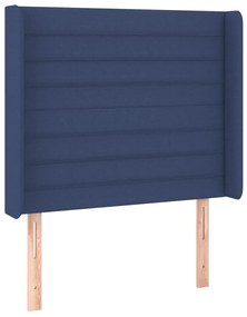 Κεφαλάρι με Πτερύγια Μπλε 83x16x118/128 εκ. Υφασμάτινο 3119700
