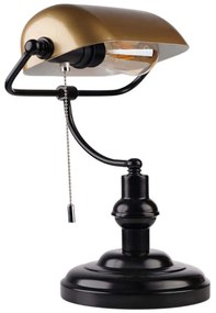 Φωτιστικό Επιτραπέζιο 534LUN5175 27x10x38cm 1xE27 40W Gold-Black Opviq