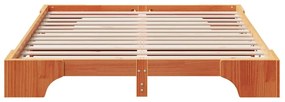 vidaXL Σκελετός Κρεβατιού Καφέ κεριού 207 x 147 x 17 εκ.