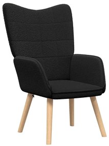 vidaXL Χαλαρωτική Πολυθρόνα Μαύρο 62 x 67 x 95.5 εκ ύφασμα