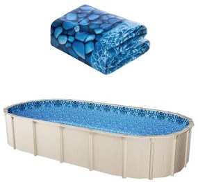 VEVOR Oval Pool Liner 15x30ft Overlap Style Pool Liner 54in Wall Height