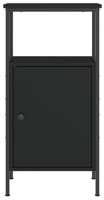 vidaXL Κομοδίνο Μαύρο 41 x 31 x 80 εκ. από Επεξεργασμένο Ξύλο