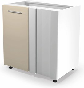 VENTO DN-100/82 corner lower cabinet, color: white / beige DIOMMI V-UA-VENTO-DN-100/82-BEŻOWY
