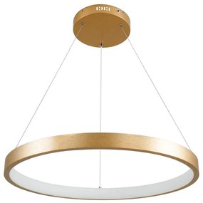 Φωτιστικό Οροφής Nemesis 61160 Led 45W Φ60cm Gold Matt GloboStar Μέταλλο