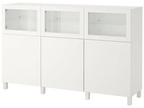 BESTÅ σύνθεση αποθήκευσης με πόρτες, 180x42x112 cm 092.080.29
